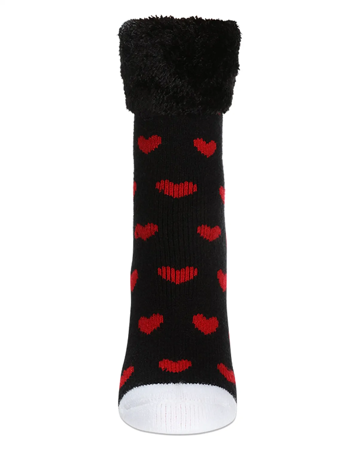 Women's Hearts Plush Cabin Socks sold by MeMoi product image thumbnail 3