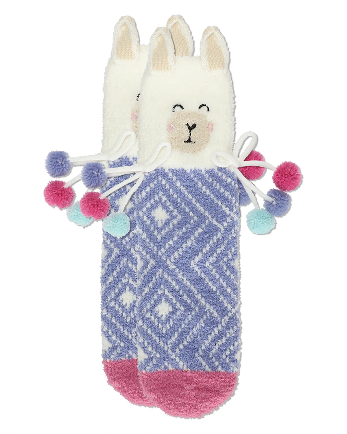 Women's Llama Embellished Critter Plush Crew Socks sold by MeMoi product image thumbnail 5