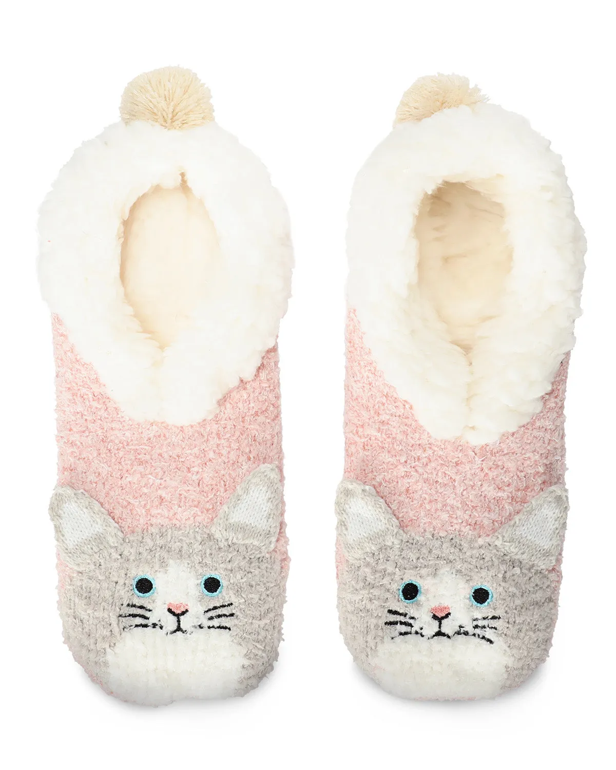 Women's Kitty Embellished Plush Lined Slippers sold by MeMoi
