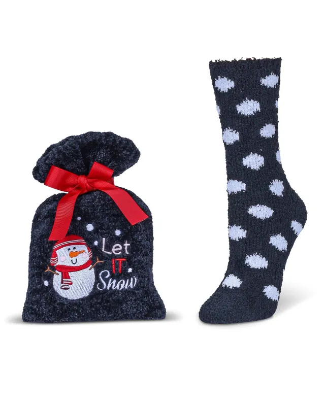 Women's Let It Snow Cozy Sock & Gift Set sold by MeMoi