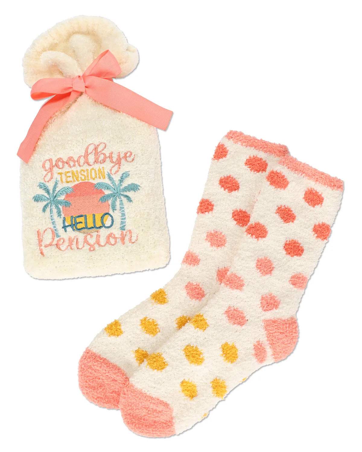 Goodbye Tension Hello Pension Cozy Socks & Gift Set sold by MeMoi product image thumbnail 5