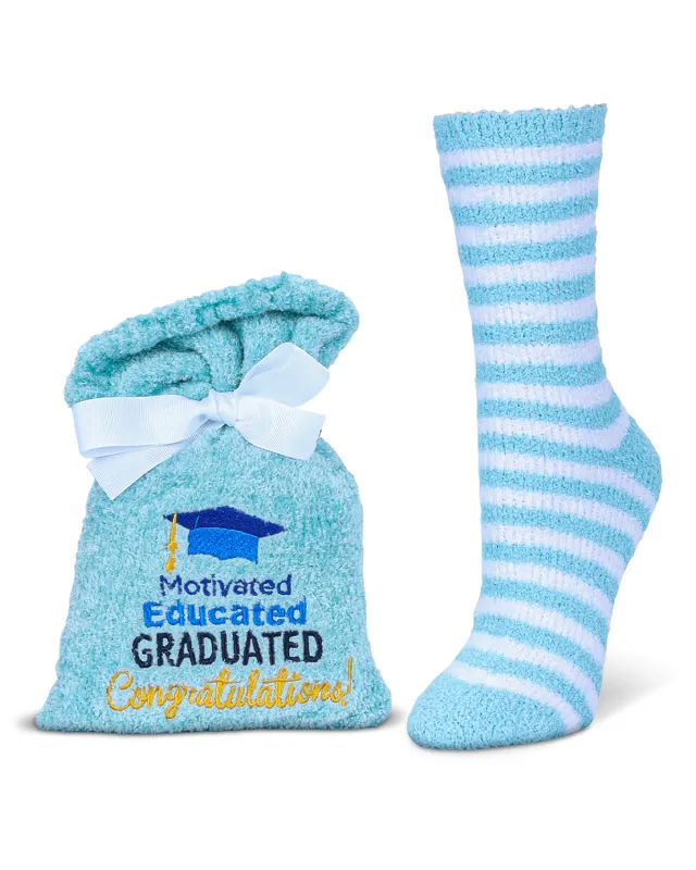 Motivated Educated Graduated Cozy Socks & Gift Set sold by MeMoi
