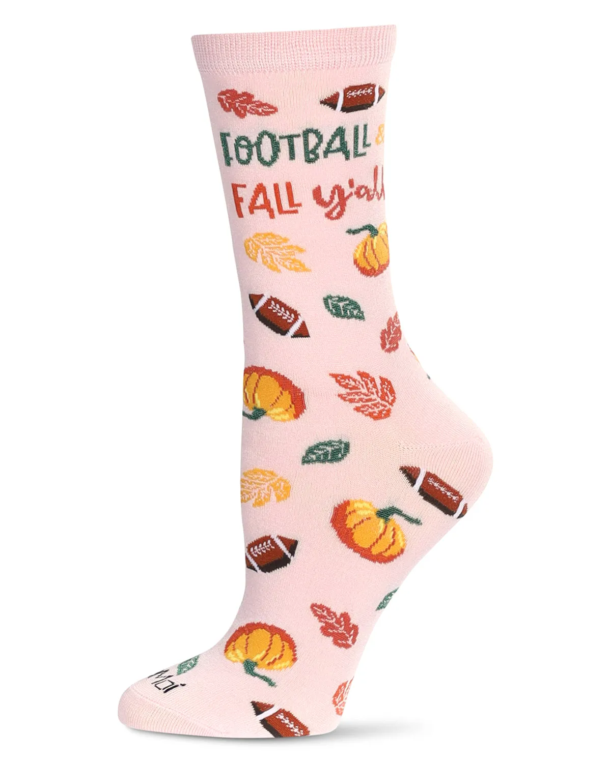 Women's Football & Fall Bamboo Crew Socks sold by MeMoi