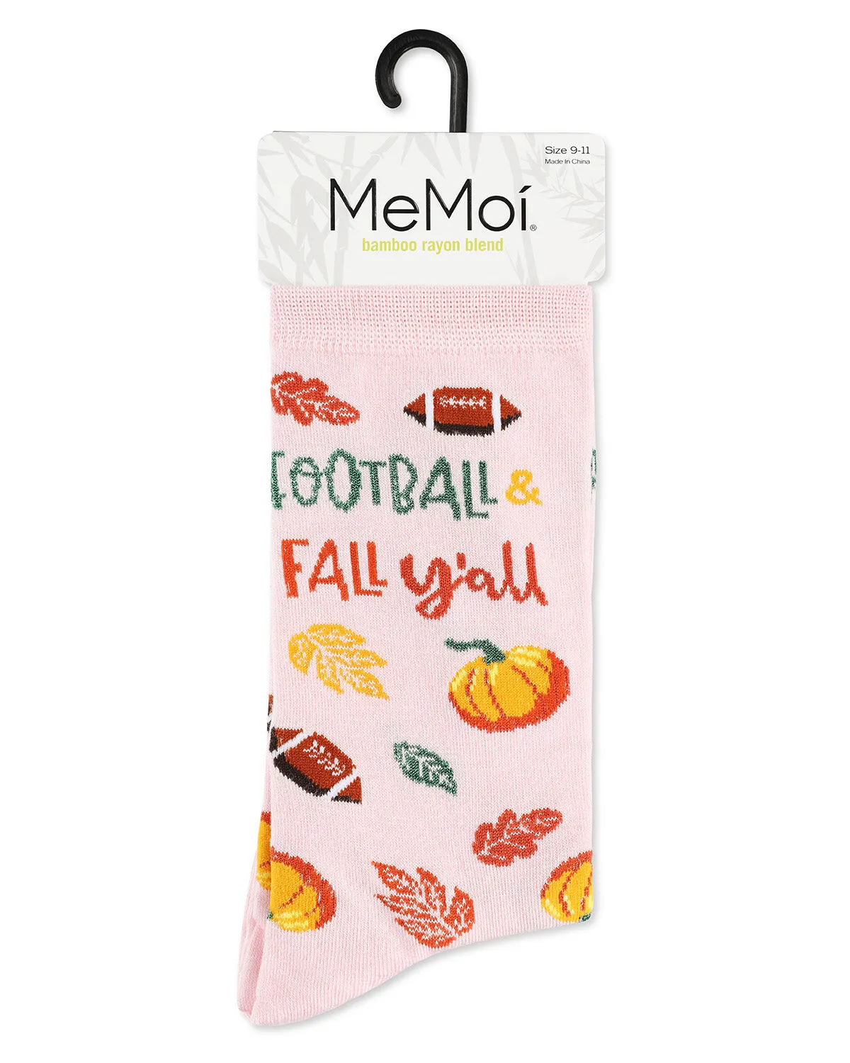 Women's Football & Fall Bamboo Crew Socks sold by MeMoi product image thumbnail 2