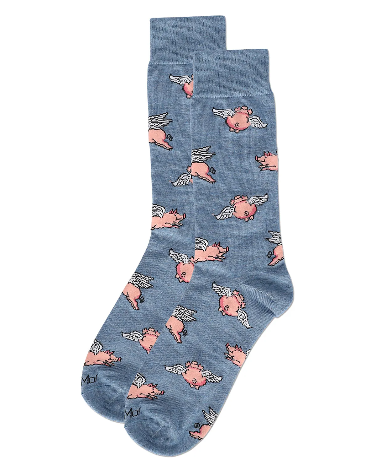 Men's Flying Pigs Bamboo Crew Socks sold by MeMoi product image thumbnail 3