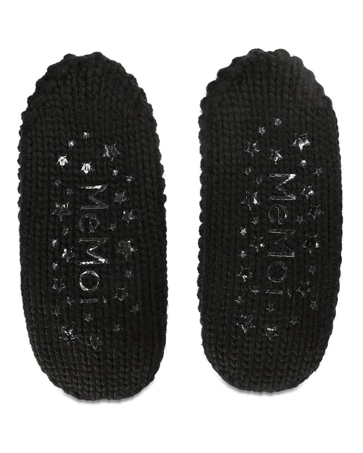 Women's Pompom Recycled Knit Sherpa Lined Slippers sold by MeMoi product image thumbnail 4