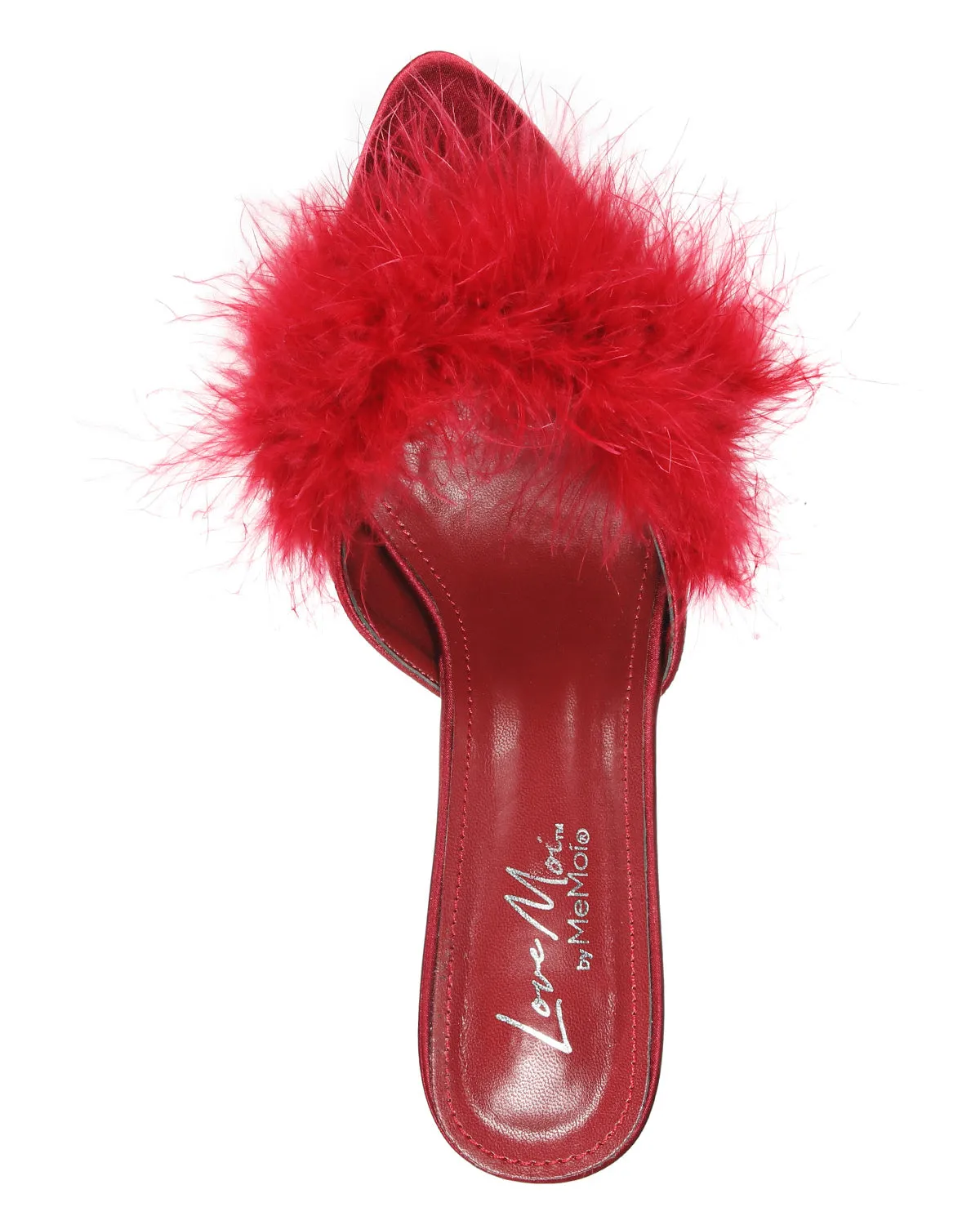 Women's Mona Marabou Hard Sole Slender Heel Slipper sold by MeMoi product image thumbnail 5