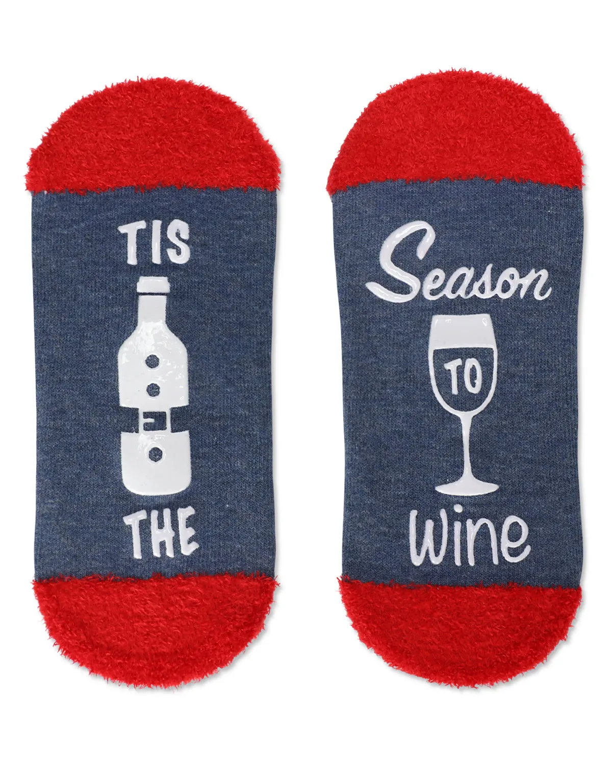 Women's Tis The Season To Wine Low-Cut Non-Skid Socks sold by MeMoi product image thumbnail 4