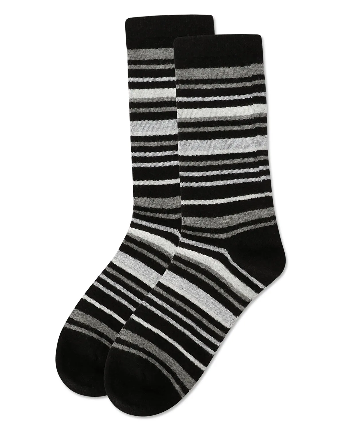 Women's Soft Striped Cashmere Crew Socks sold by MeMoi product image thumbnail 3