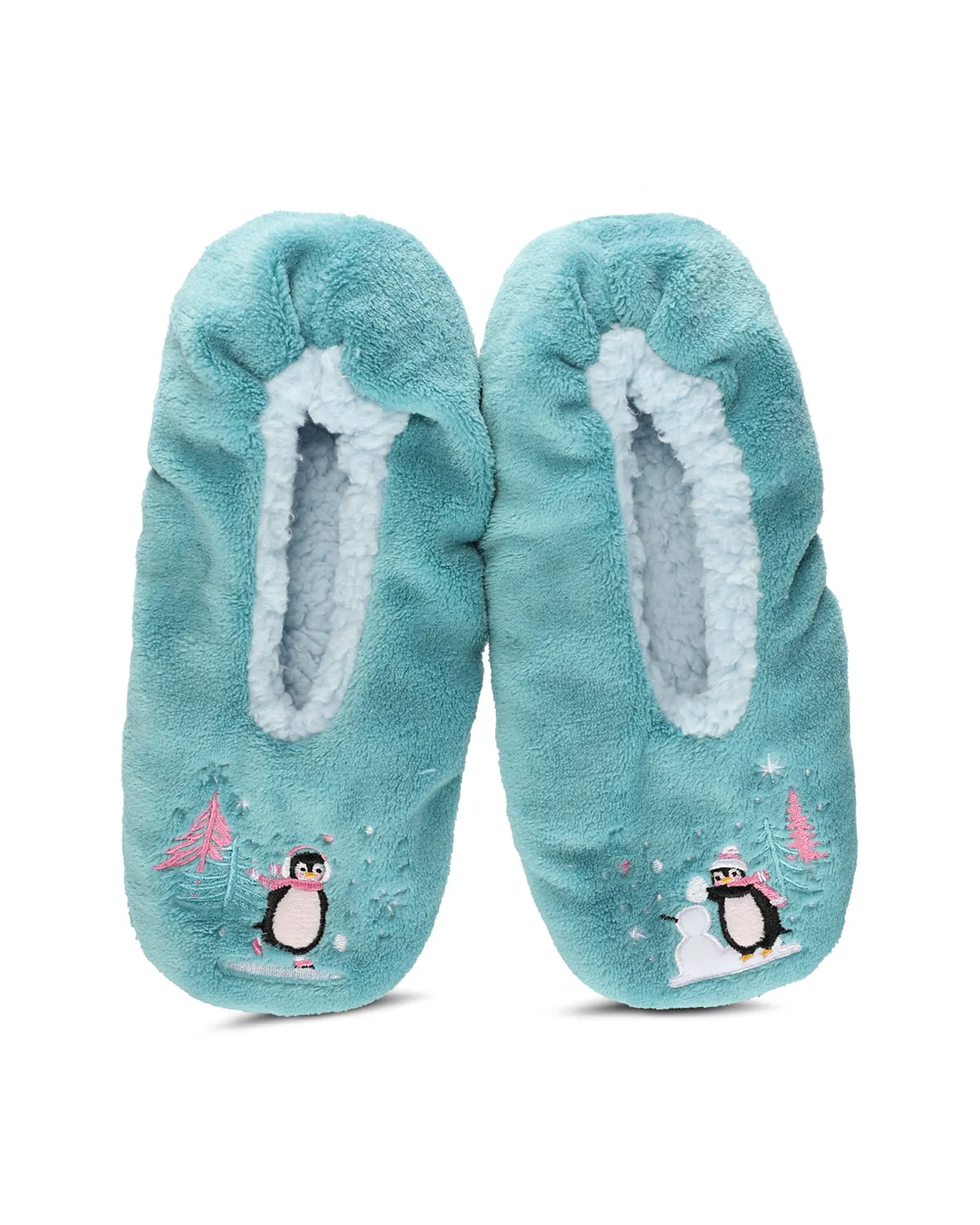 Women's Skating Penguin Sherpa Lined Slippers sold by MeMoi product image thumbnail 2