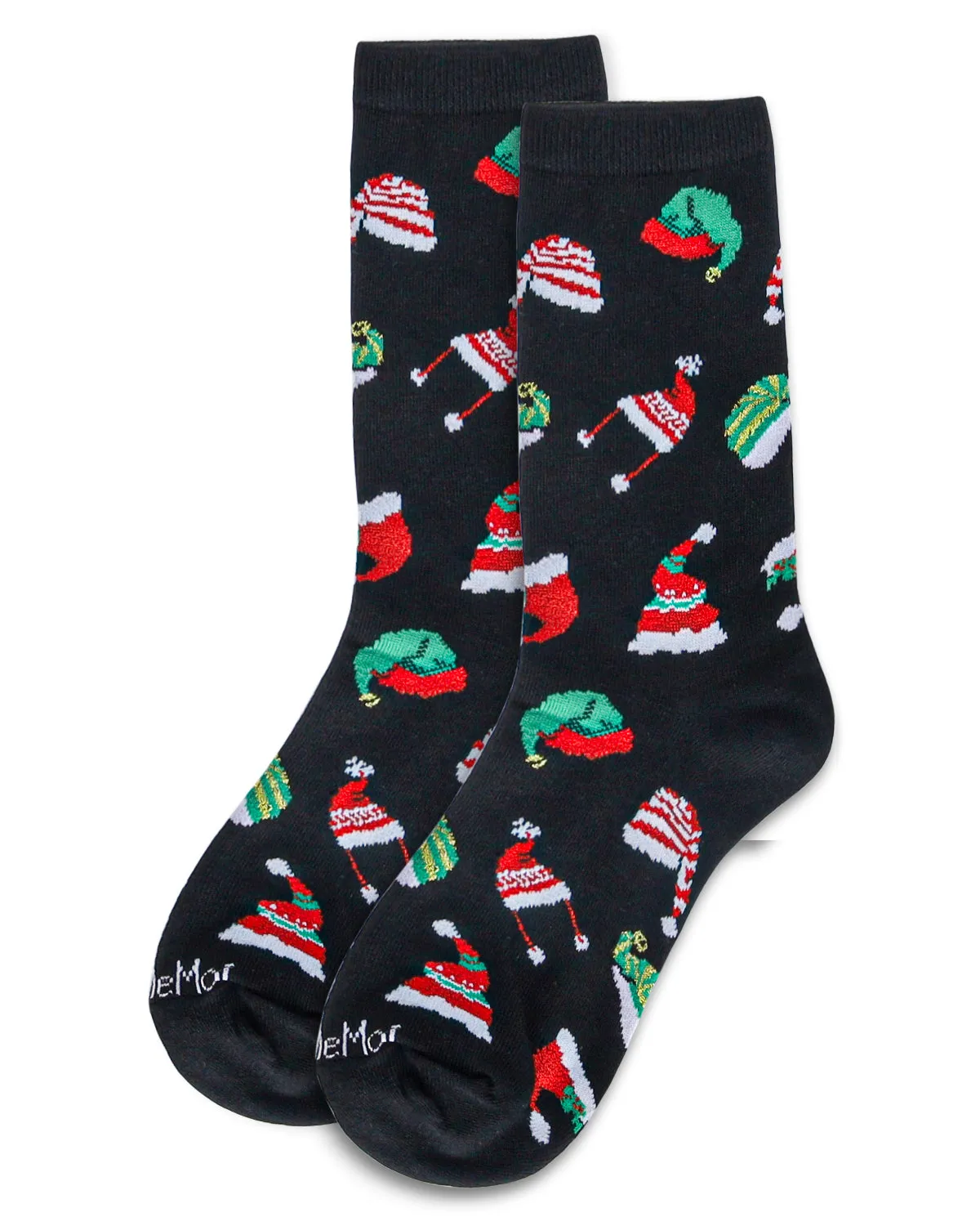 Women's Santa Hats Holiday Crew Socks sold by MeMoi product image thumbnail 3