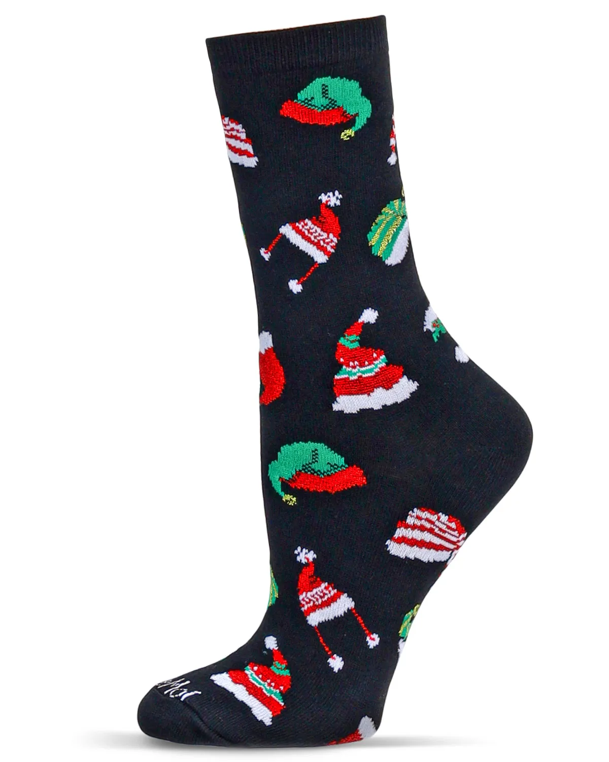 Women's Santa Hats Holiday Crew Socks sold by MeMoi