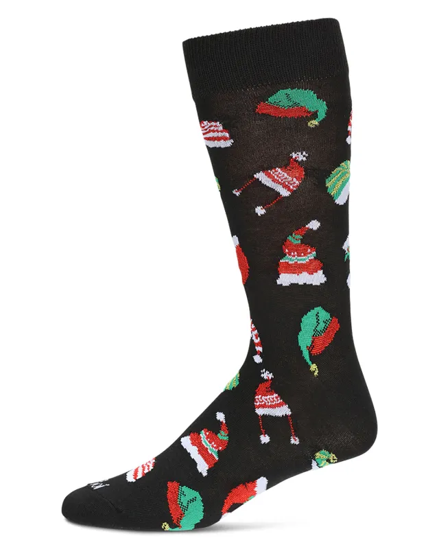 Men's Santa Hats Christmas Crew Socks sold by MeMoi