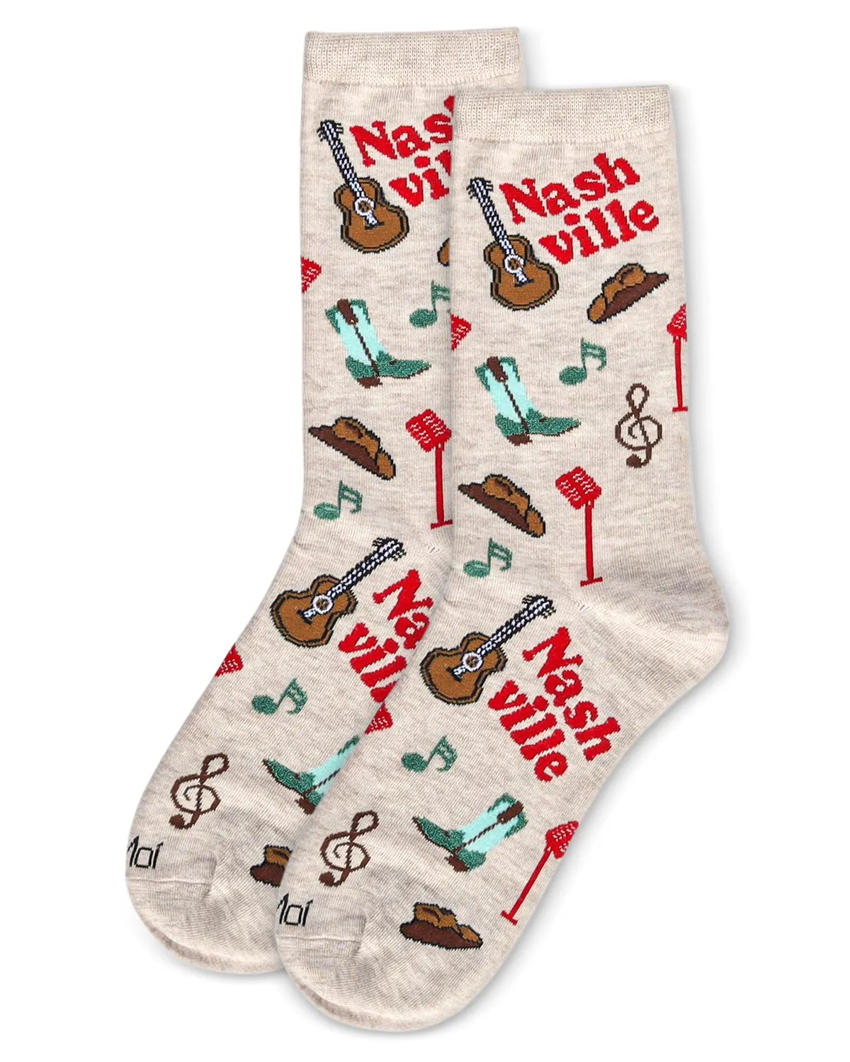 Women's Nashville Bamboo Crew Socks sold by MeMoi product image thumbnail 3