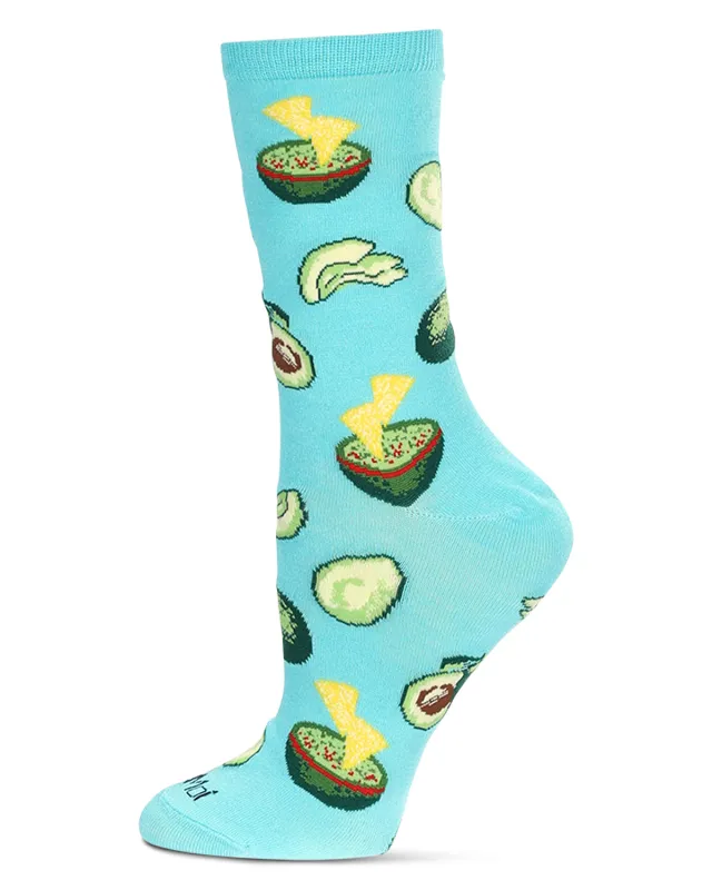 Women's Avocado Bamboo Crew Socks sold by MeMoi