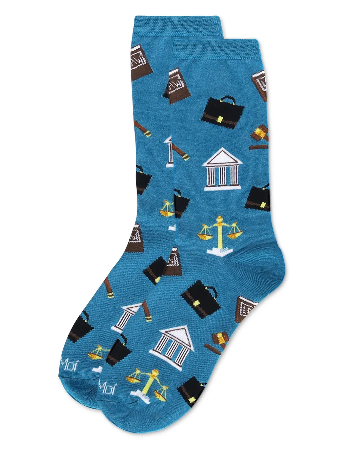 Women's Law N Order Bamboo Crew Socks sold by MeMoi product image thumbnail 3