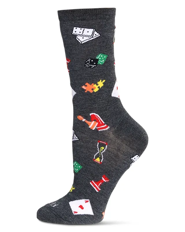 Women's Games Bamboo Crew Socks sold by MeMoi