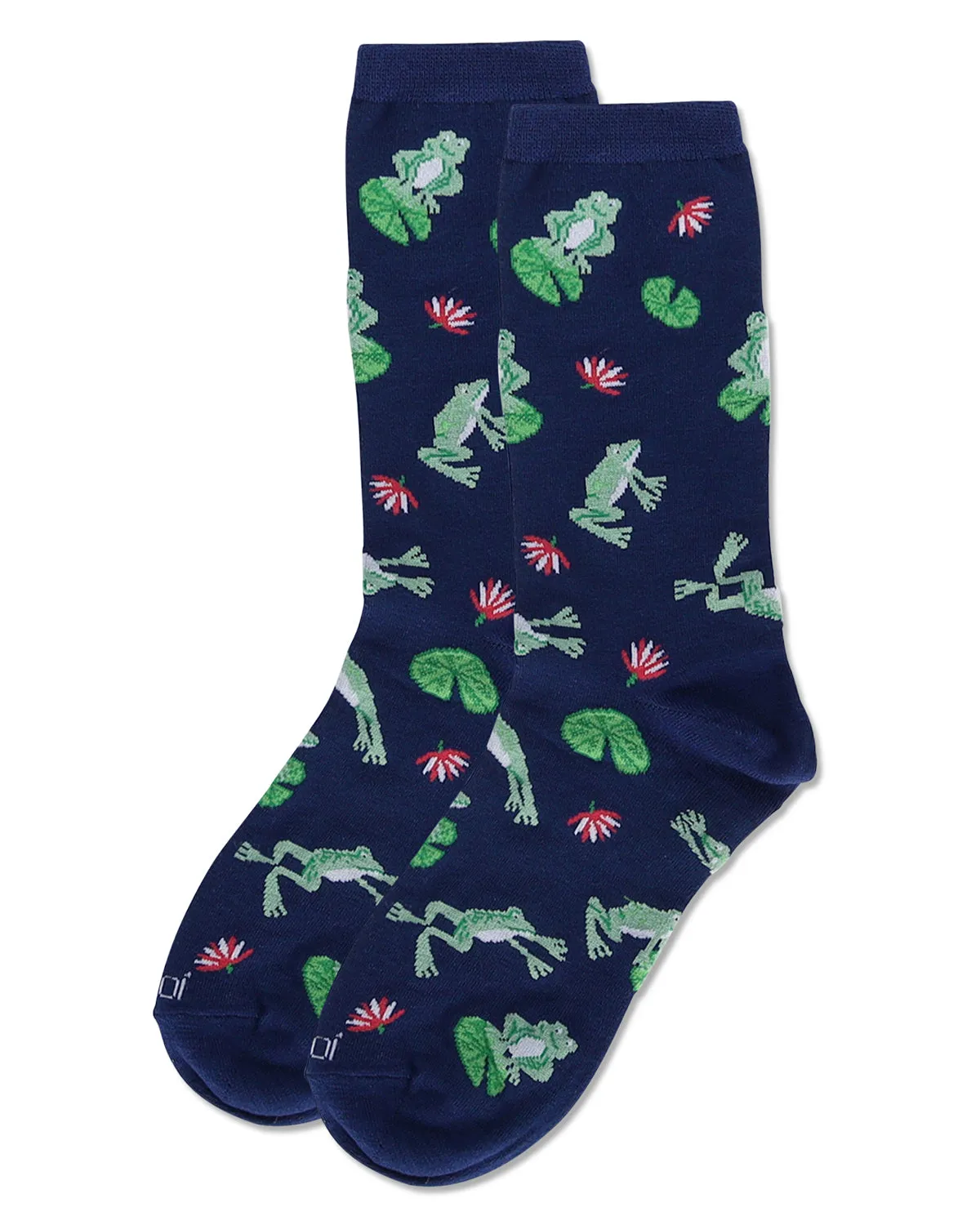 Women's Frogs Bamboo Crew Socks sold by MeMoi product image thumbnail 3