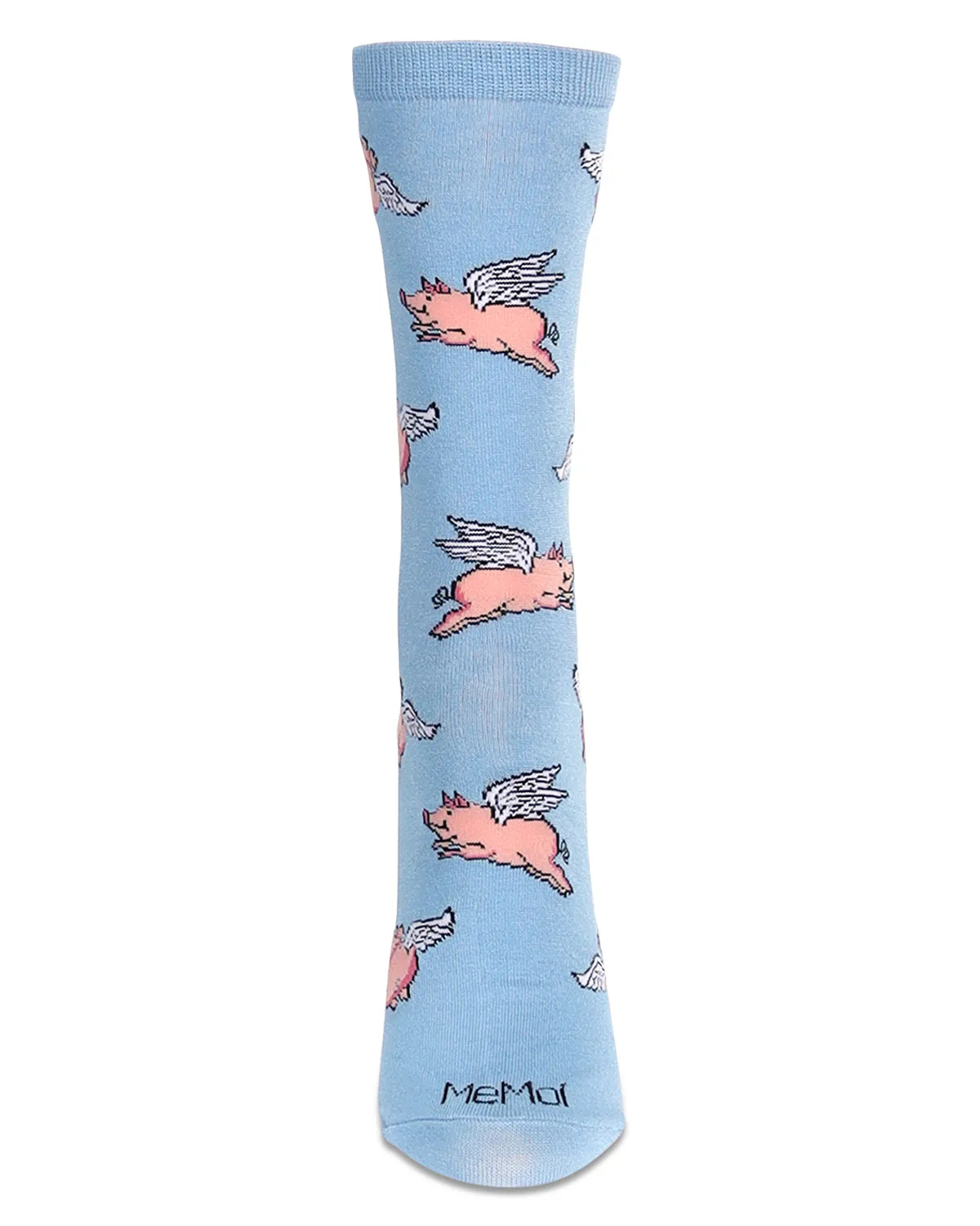 Women's Flying Pigs Bamboo Crew Socks sold by MeMoi product image thumbnail 2