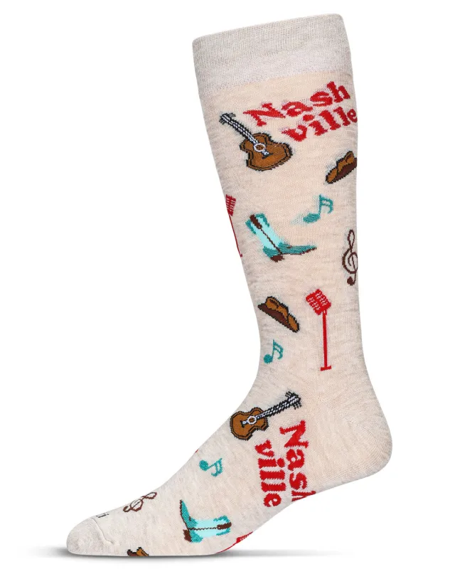 Men's Nashville Bamboo Crew Socks sold by MeMoi