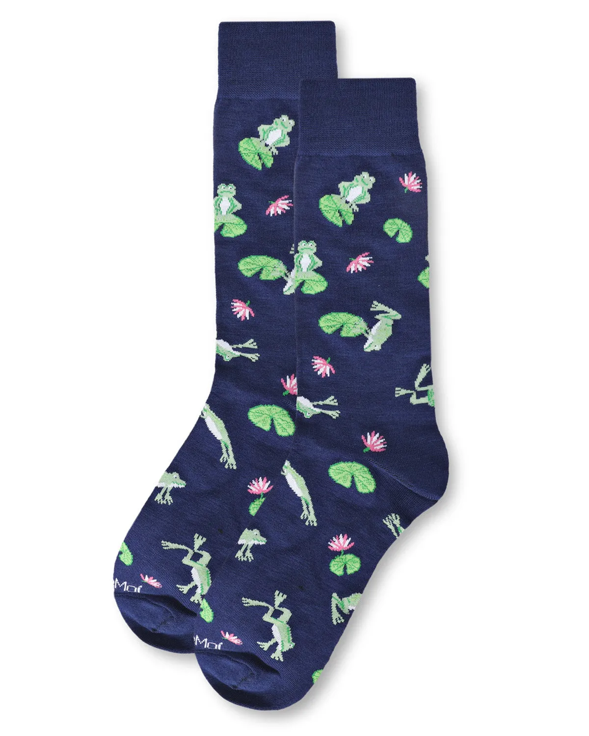 Men's Embroidered Frogs Bamboo Crew Socks sold by MeMoi product image thumbnail 3