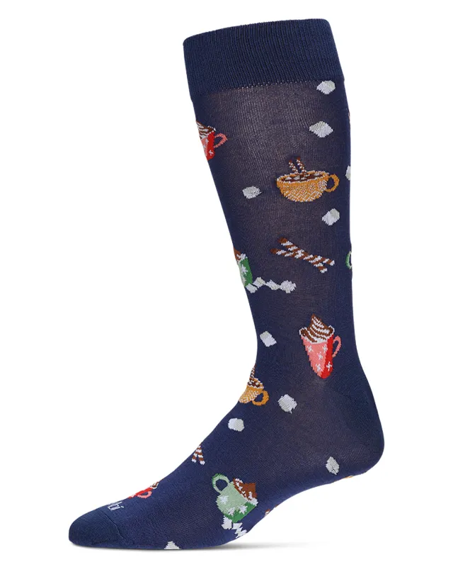 Men's Hot Cocoa Bamboo Crew Socks sold by MeMoi