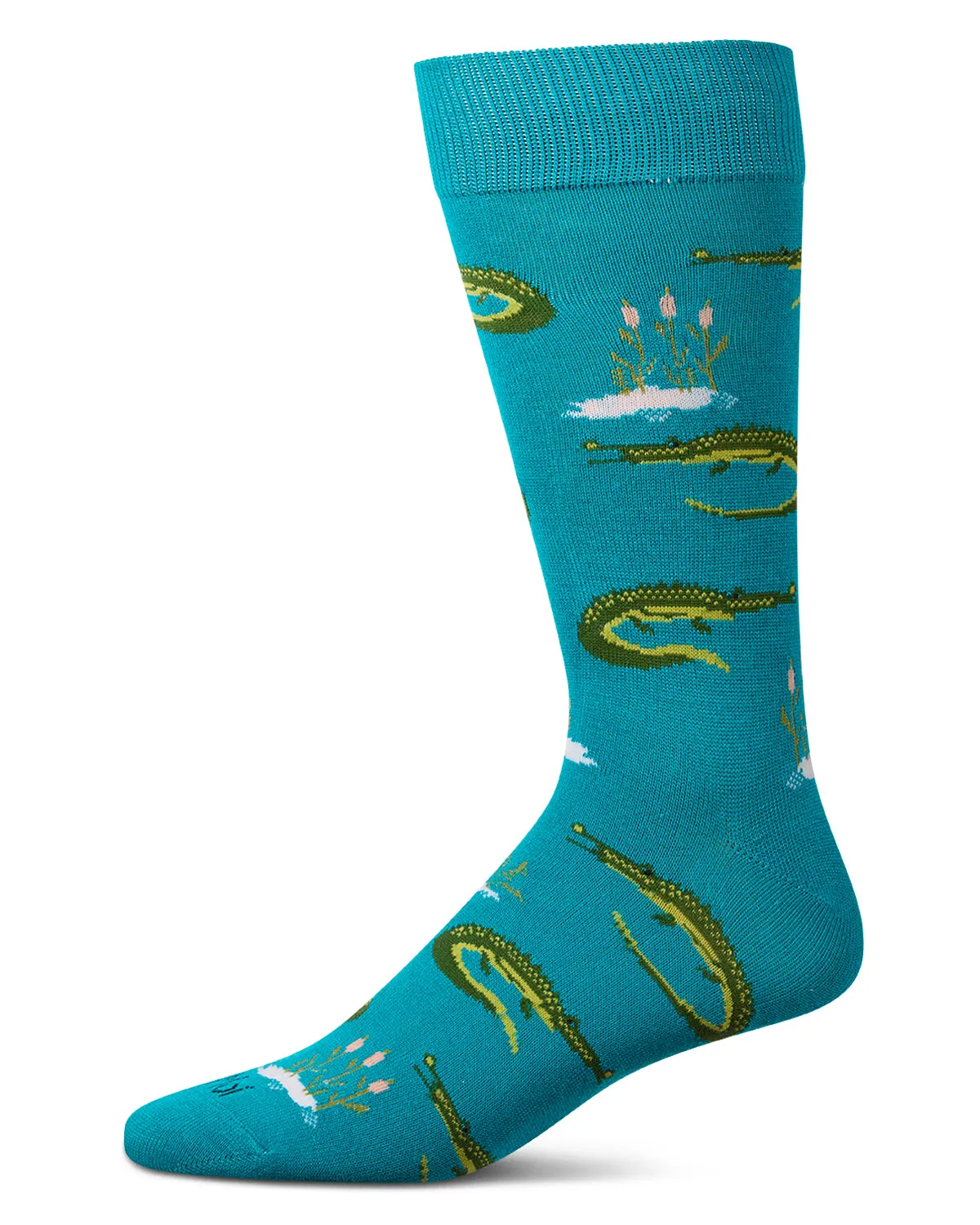 Men's Alligators Bamboo Crew Socks sold by MeMoi product image thumbnail 2