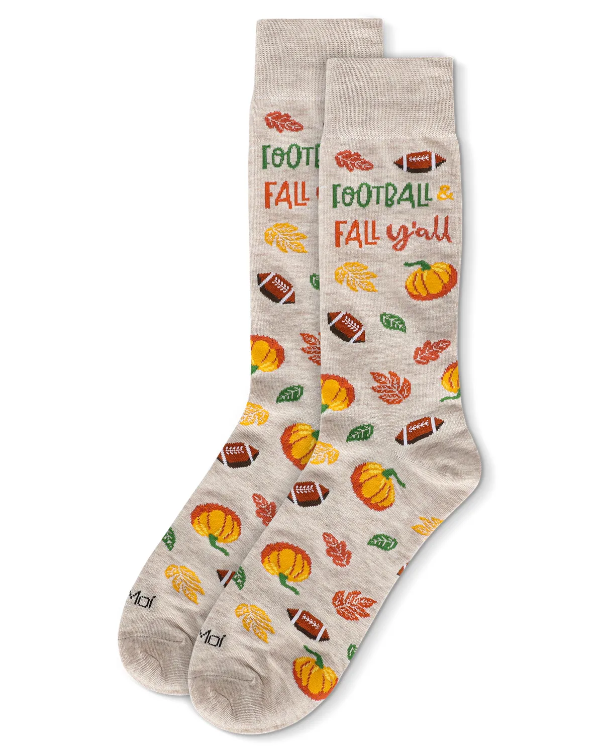 Men's Football & Fall Bamboo Crew Socks sold by MeMoi product image thumbnail 3