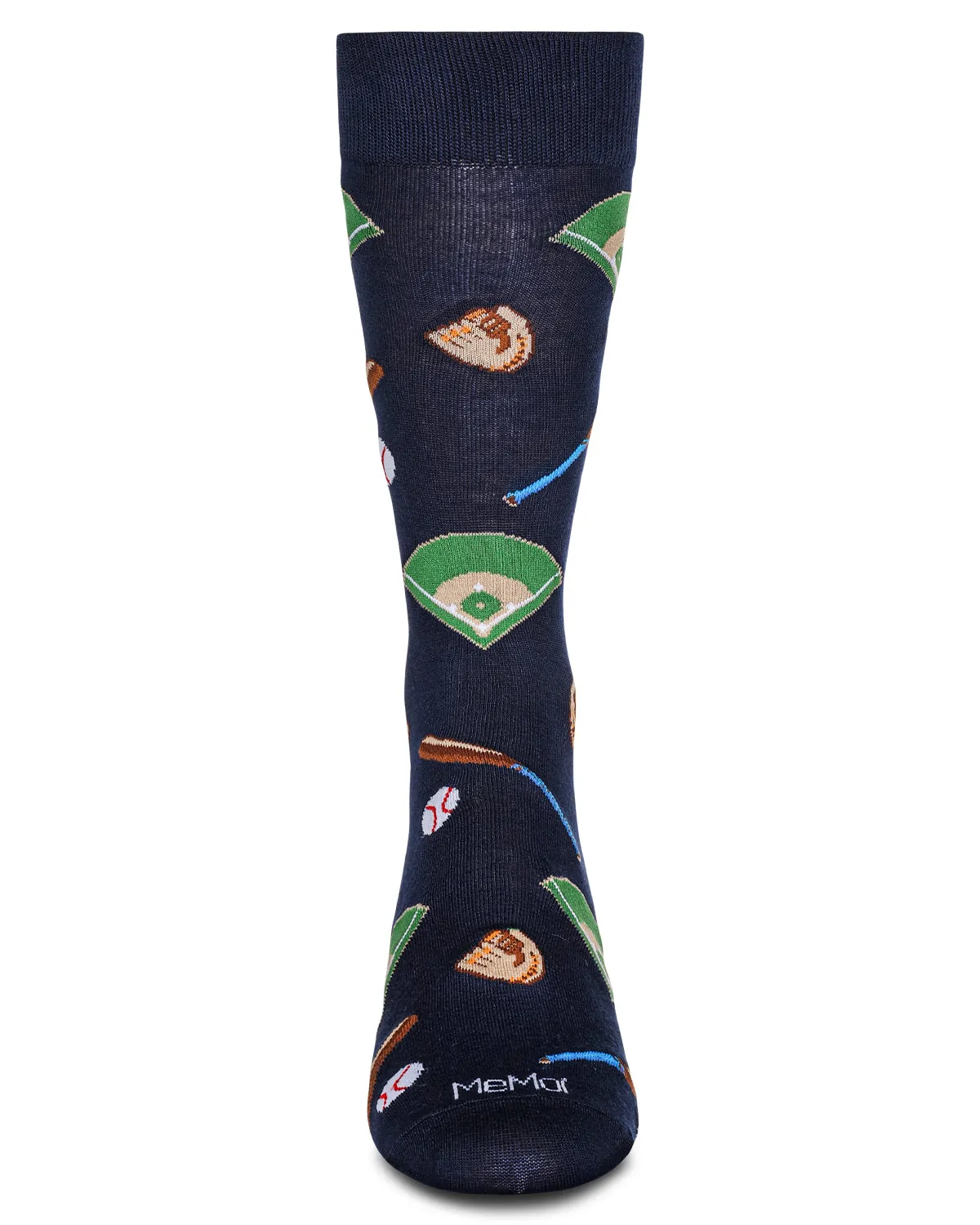 Men's Baseball Bamboo Crew Socks sold by MeMoi product image thumbnail 2
