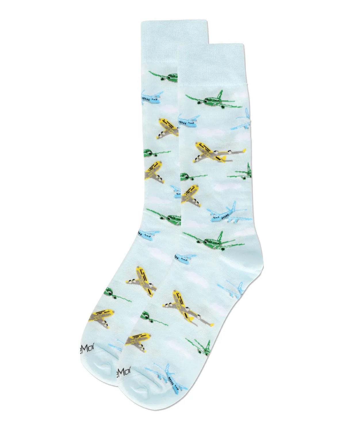Men's Airplanes Bamboo Crew Socks sold by MeMoi product image thumbnail 3