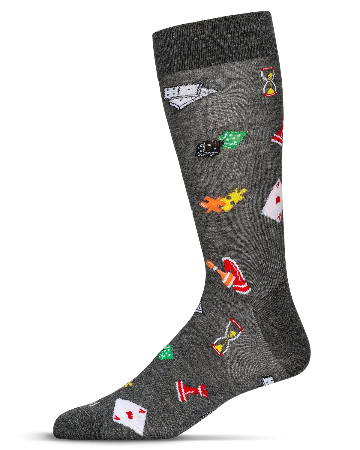 Men's Embroidered Games Bamboo Crew Socks sold by MeMoi