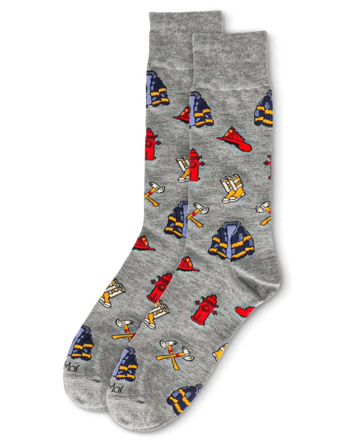 Men's Firefighter Bamboo Crew Socks sold by MeMoi product image thumbnail 3