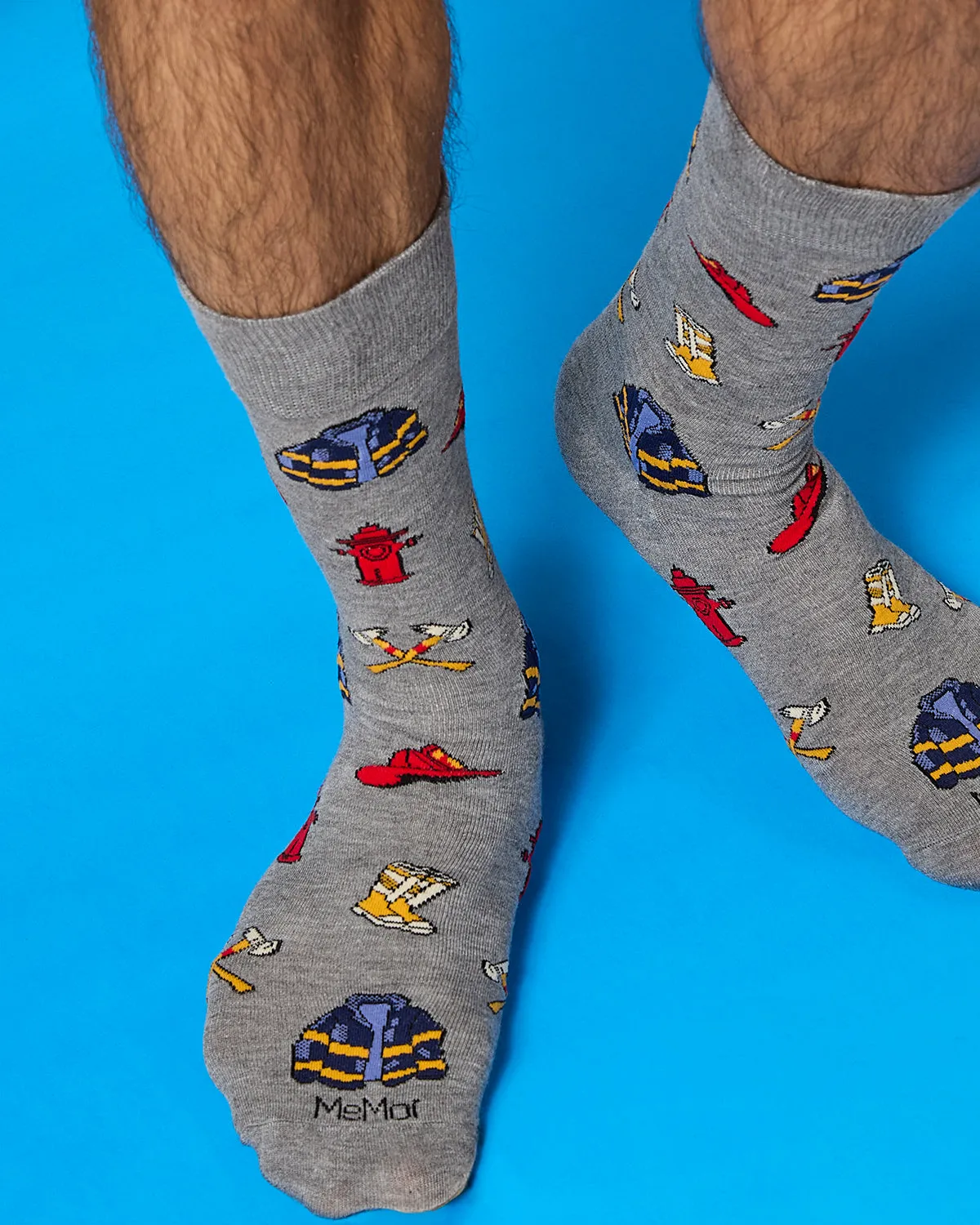 Men's Firefighter Bamboo Crew Socks sold by MeMoi product image thumbnail 4