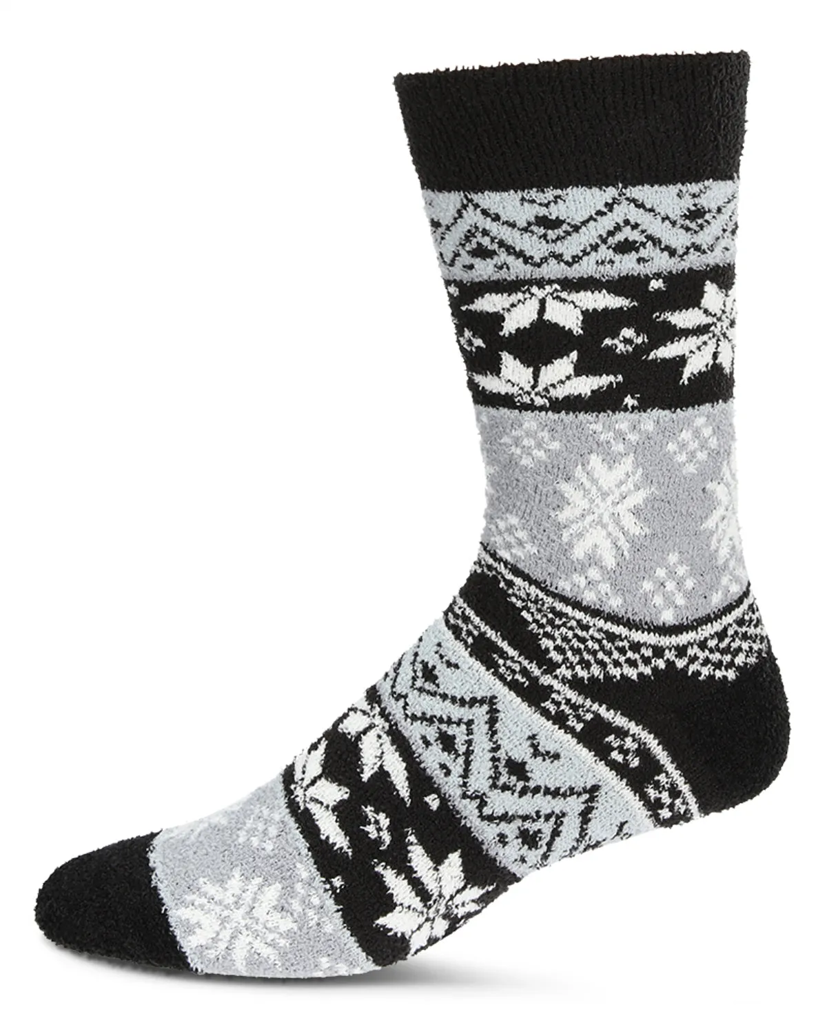Men's Snowflake Fairisle Super Soft Cozy Crew Socks sold by MeMoi