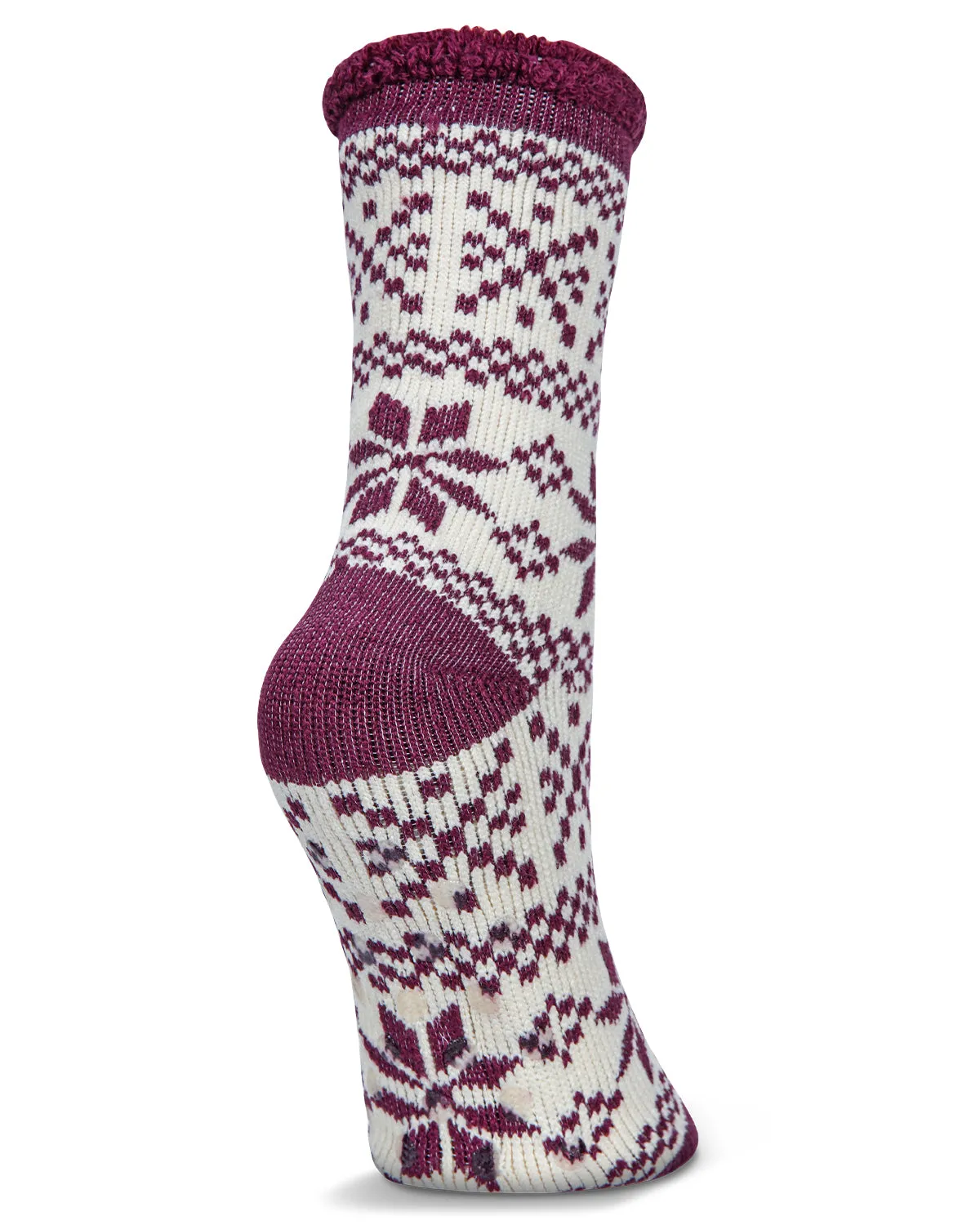 Women's Snowflake Fairisle Cozy Warm Thermal Crew Socks sold by MeMoi product image thumbnail 2