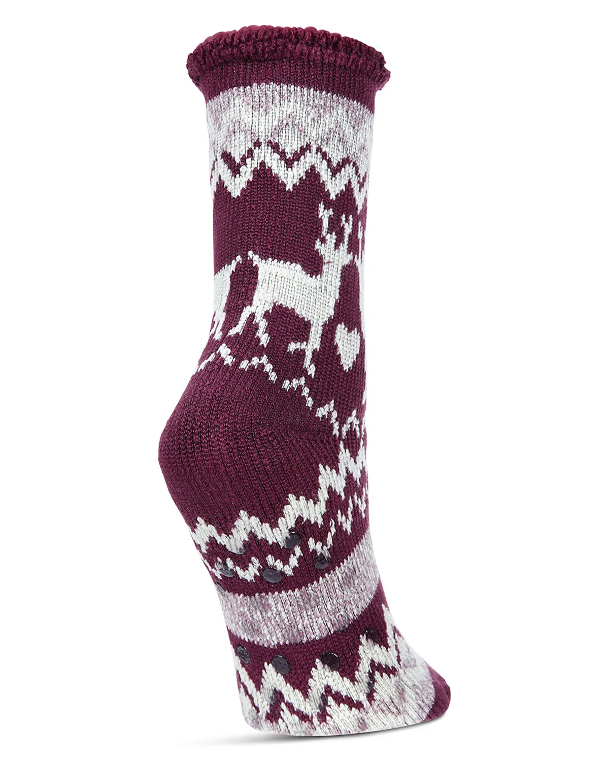 Women's Reindeer Flake Cozy Warm Thermal Crew Socks sold by MeMoi product image thumbnail 2