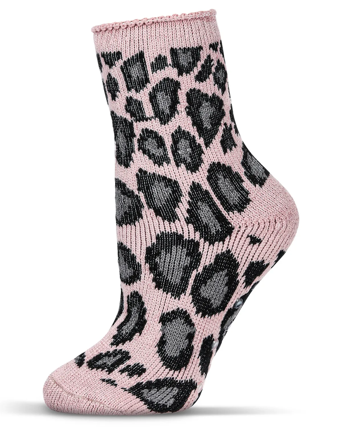 Women's Leopard Print Cozy Warm Thermal Crew Socks sold by MeMoi