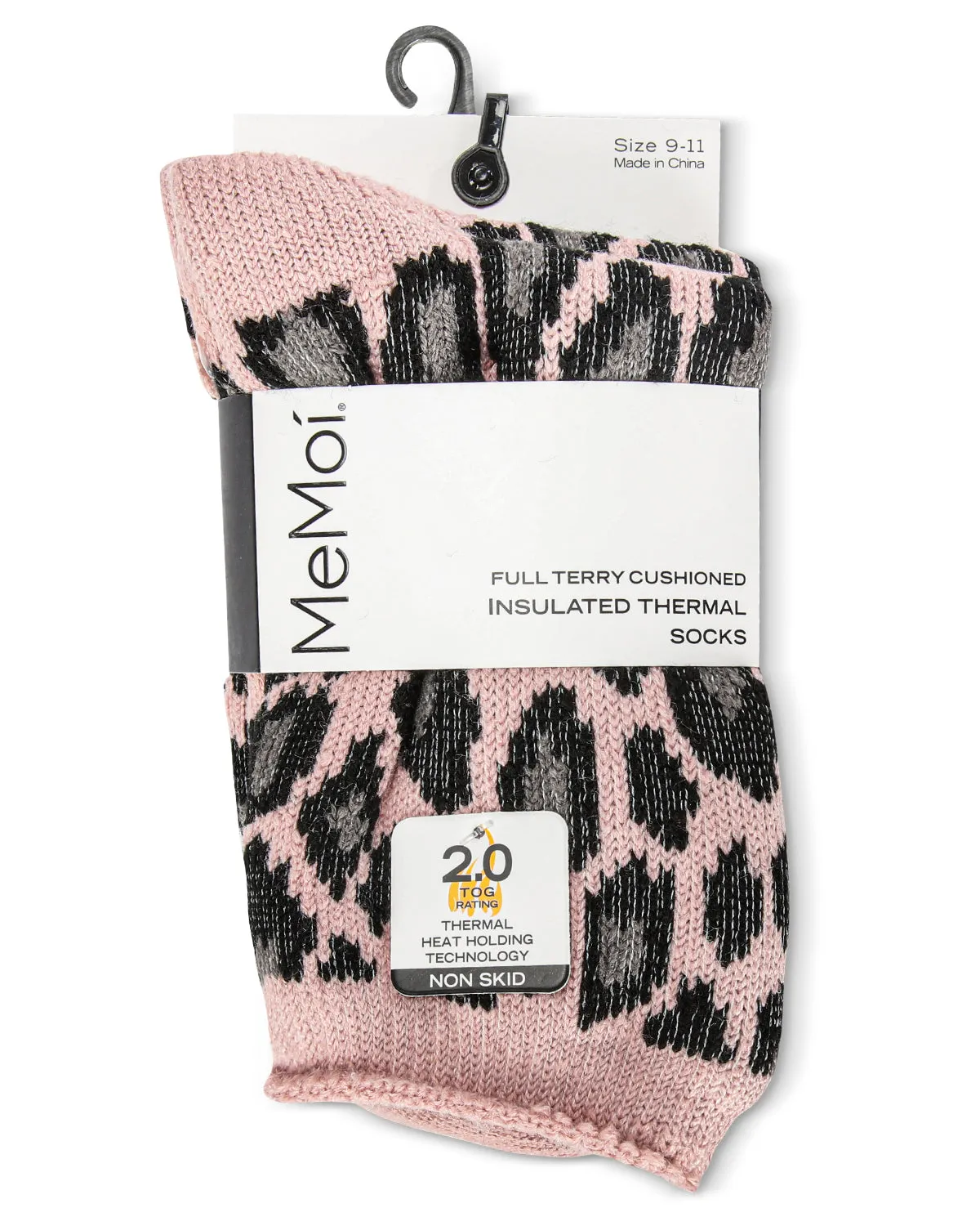 Women's Leopard Print Cozy Warm Thermal Crew Socks sold by MeMoi product image thumbnail 4