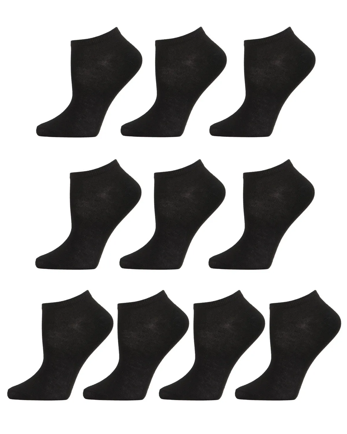 Solid Lowcut Sock 10 Pair Pack sold by MeMoi product image thumbnail 3