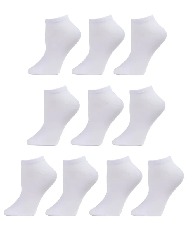 Solid Lowcut Sock 10 Pair Pack sold by MeMoi