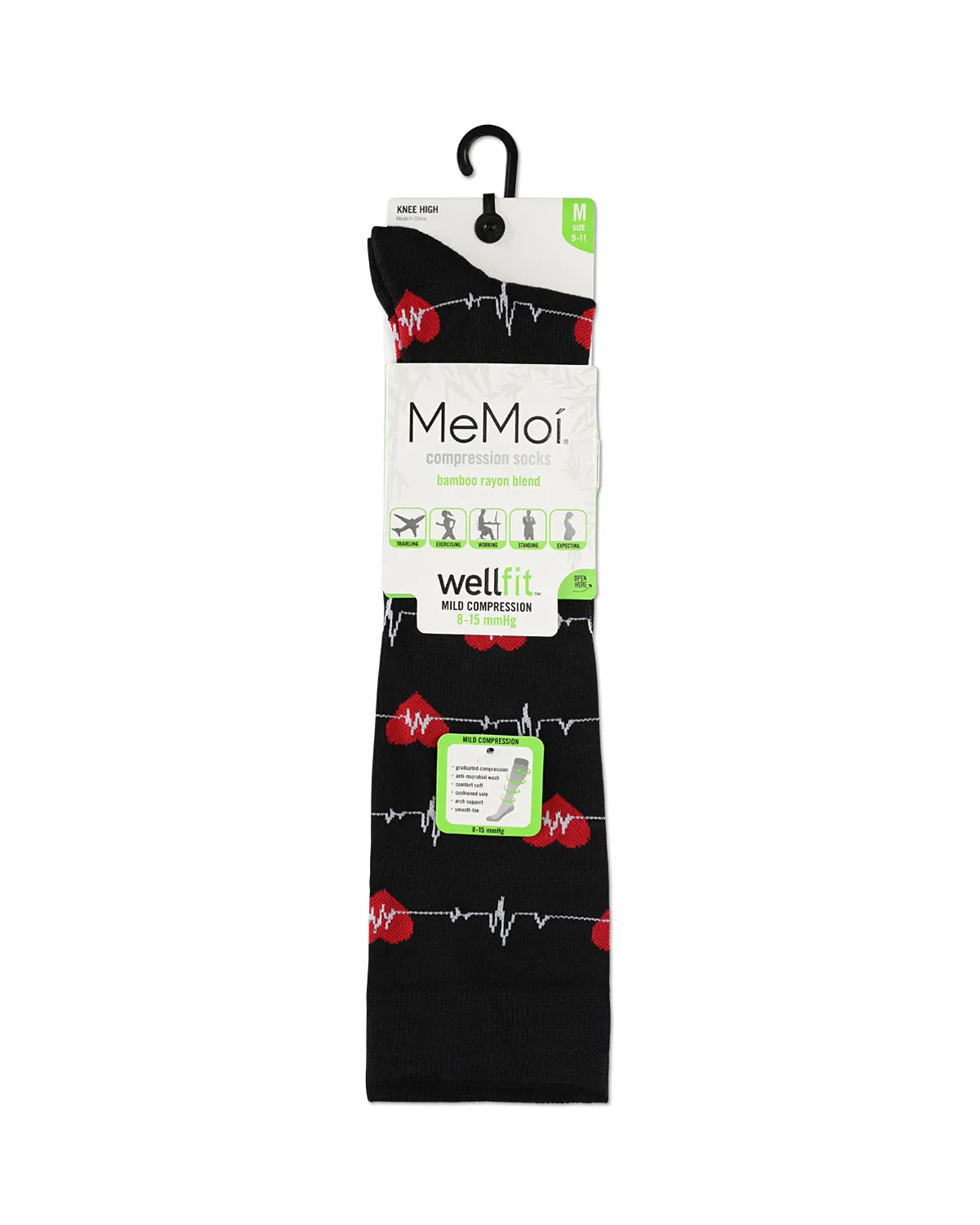 Women's Medical Bamboo Blend 8-15 MMHG Graduated Compression Socks sold by MeMoi product image thumbnail 2