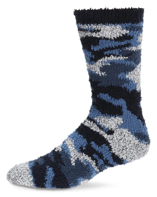 Men's Camo Fuzzy Warm Cozy Crew Socks made by MeMoi