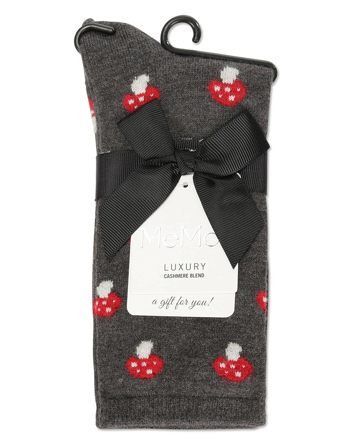 Women's Soft Mushroom Cashmere Crew Socks sold by MeMoi product image thumbnail 3