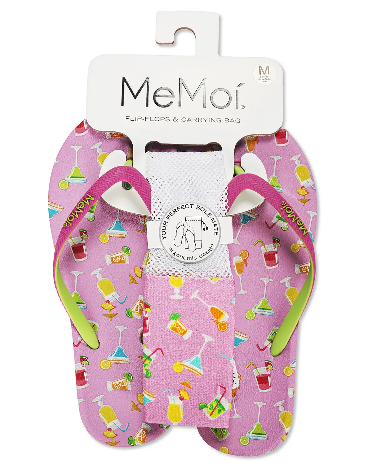 Women's Drinks Flip Flops & Mesh Bag Set sold by MeMoi product image thumbnail 4