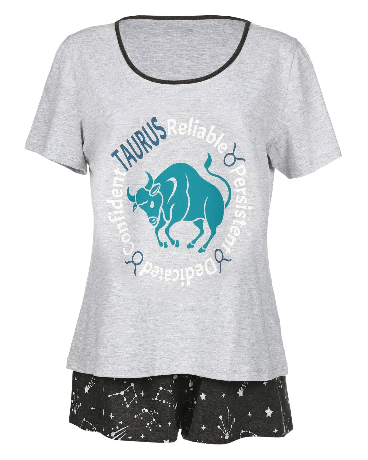 Women's Taurus Zodiac Sign PJ Short Set sold by MeMoi product image thumbnail 3