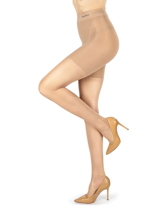 Women's Nudes Ultra Bare Essentials Longline Control Top LUXE Pantyhose sold by MeMoi