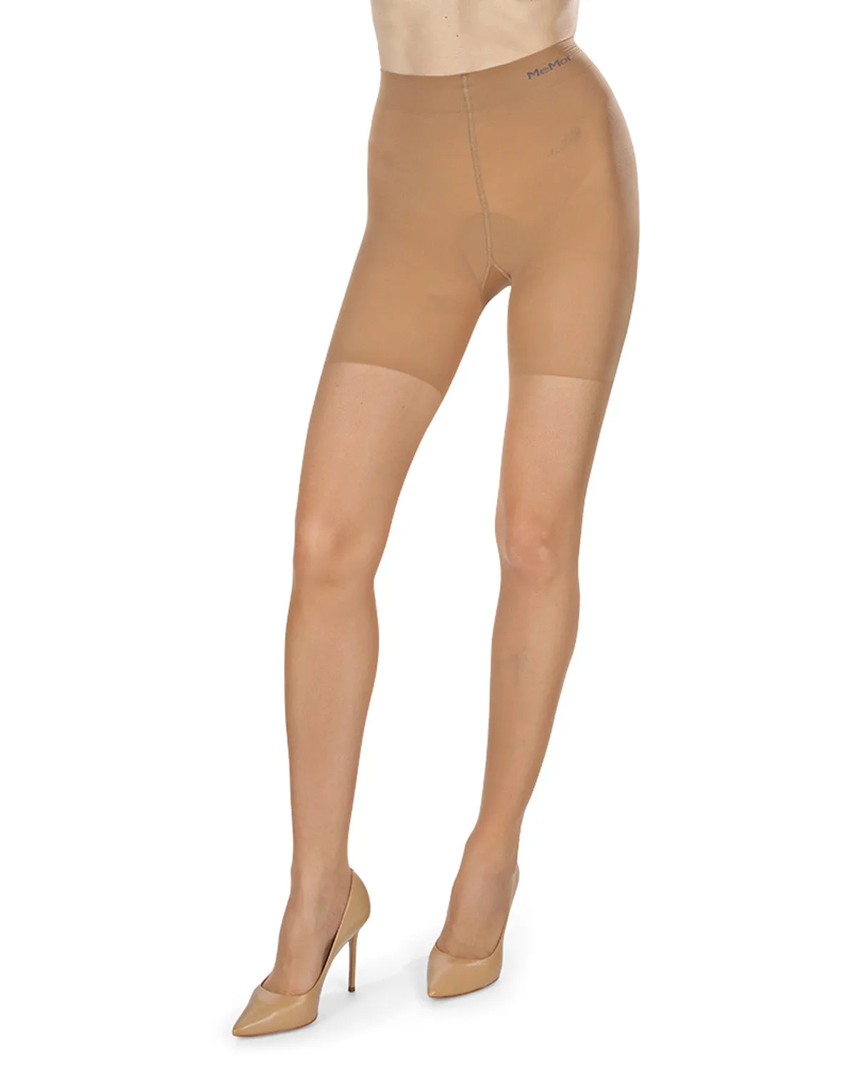Women's Thins Ultra Transparent Everyday Mid Toner Control Top LUXE Pantyhose sold by MeMoi product image thumbnail 4