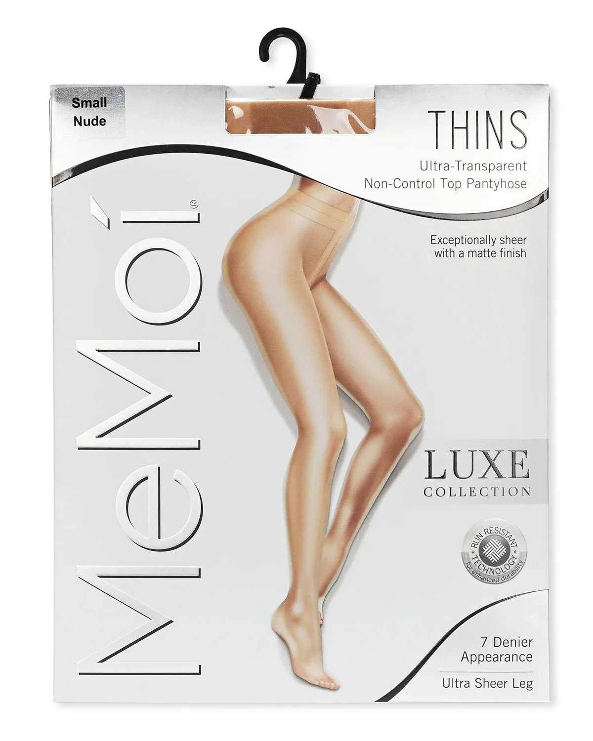 Women's Thins Ultra Transparent Non-Control Top LUXE Pantyhose sold by MeMoi product image thumbnail 5