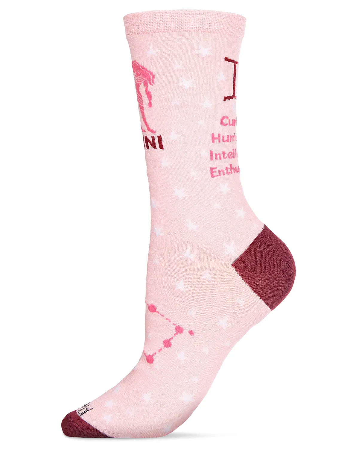 Women's Gemini Zodiac Sign Crew Socks sold by MeMoi product image thumbnail 3