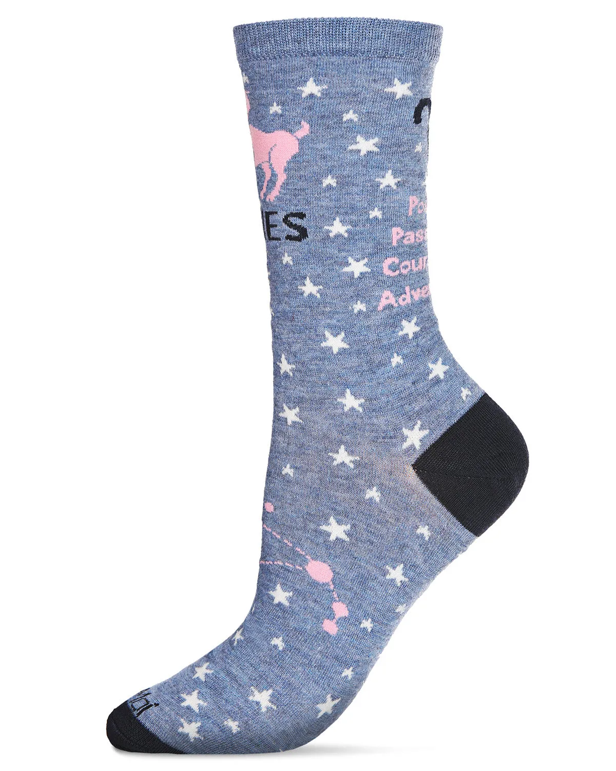 Women's Aries Zodiac Sign Crew Socks sold by MeMoi product image thumbnail 3